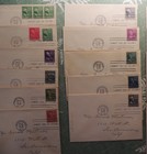 1938 Us Presidential Fdc Lot-no Cachets