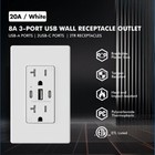 Usb C Charger Wall Outlet C a High Speed Receptacle 20-amp Smart 8a Fast Charge