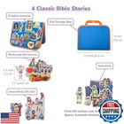 Chefan 4 Pack Felt Board Bible Stories Set  Flannel Board Stories precut Chri