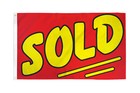 Sold Flag 3x5ft Sold Banner Sign Real Estate Flag Dealership Flag Just Sold Flag