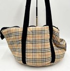 Burberry Nova Check Dog Carrier Bag Size M Pet Carrier Very Rare