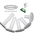 5 Pcs Rubber Golf Tees Holder Tee Range Driving Practice Mat Hitting White New
