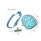 Cute Strawberry Print Mini Backpack Coin Purse Keychain Small Zipper Pouch With