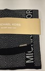 New Michael Kors Beanie Hat   Scarf Set Black Silver Logo