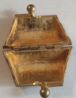 Decorative Brass Pill Box - Vintage Oriental Style