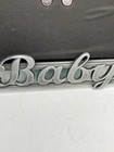 Malden Baby Picture Frame Metal Peweter 4x6 Baby   Rattlers On Boarder New