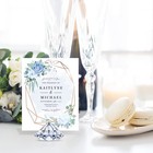 Mtlee 36 Pieces Diamond Place Card Holders Acrylic Number Transparent White 