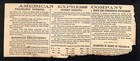 American Express 1899 Freight Receipt 380 Lb  Box From Utica To Poland  Ny