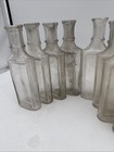 Antique Medicine Apothecary Clear Glass 5 5    Bottles - Set Of 8