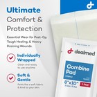 Dealmed Abdominal Combine Pads 8x10 Sterile Individually Wrapped Abd Pads 360 Ca