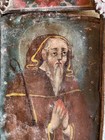 Mexican Painted Tin Retablo In Antique New Mexican Tin  End Of Month Sale- 1 Day