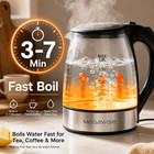 Megawise Electric Kettle 1 8l  High Power Fast Boiling Hot Water Boiler  Auto Sh