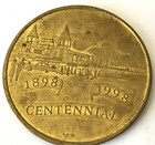 Old Orchard Beach Maine Commemorative 1898-1998 The Pier  4x38mm Bronze Medal