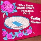 Vintage 1968 Indiana University Hoosiers Football Pennant Rose Bowl  Wow 