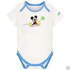 Baby Boys 12 M Month Organic Mickey Mouse Frog Bodysuit Body Suit Set Of 2 New 