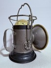 Vintage Delta Mfg Co Miners Carbide Lantern Lamp Amber Lens Mining Light Decor