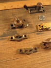 Antique Lot Vintage Pairs Latches   Catches Window Sash Locks Old Ornate