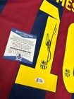 Qatar Airways Jersey Messi Barcelona Signed Autographed Bas Authentication