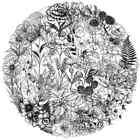 50pc Black   White Floral Flower Clear Sticker Pack Phone  Laptop  Journaling