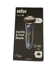 Braun Series 6 Sensoflex Electric Shaver Kit Blue Wet dry Rechargeable Open Box
