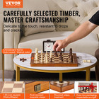 Vevor 15  Magnetic Wooden Chess Checkers Set Folding Portable Chess Game Board