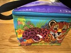 Lisa Frank Hunter Lunch Bag Box Tote Vtg 90 s Cheetah Small 8    X 5    X 7   