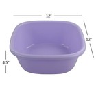 Yuright Plastic Wash Basin 12 Quart 3 Packs