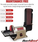 Bucktool 3 4hp Bench Belt Sander With Direct Drive  4x36 In  Belt   8 In  Disc