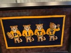 1940 s  University Of Pittsburgh Pitt 23x16 Framed Large Felt Pennant