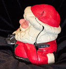 Cast Iron Mechanical Santa Bank  6 5    X 5     Works