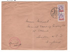 Jordan Official  palestine  Overprint 1952 Cover Ministry Communications Ma266