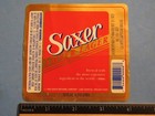 4  Beer Bottle Label   Saxer Brewing Amber Lager   Lake Oswego  Or    Closed