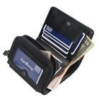 Mens Rfid Blocking Leather Wallet Credit Card Holder Bifold Purse With Zip New