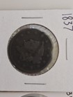 1837 Coronet Head Large Cent  lot Of 2