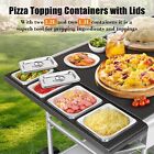 Pizza Oven Table With Pizza Topping Station movable Pizza Oven Stand