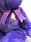 Ty Pricess Diana 14  Beanie Original Buddy  Purple Bear W White Rose 1998
