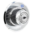  1 Pc Chrome Steel Derby With Bow Tie 8 25  Diameter Fits Wheels With 7 00  