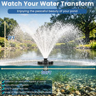 Pond Fountain Aerator 1hp 750w 15000 Gph With Timer Fully Automatic Floating