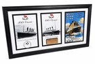 Titanic   Olympic Artifact Display   Genuine Framed Relics   15x8 In   W  Coas