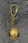 Wimbledon Tennis Key Ring Harrod   s England Souvenir Keychain Gold green blue Nib
