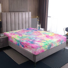 Kids Tie Dye Pink Fitted Sheet Batik Bedding Set For Children Boys Girl Women Wa