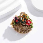 Vintage Crystal Rhinestone Flower Bouquet Brooch Pin Perfect Mother   s Day Gift