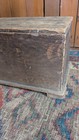 Best Antique Early Primitive Wood Storage Document Box Chest 15 5  Footed