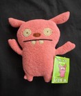 2007 Ugly Doll Puglee 7  Pink Coral Plush Stuffed Animal Little Uglys Vgc