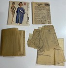 Vintage 60s Mccalls 6668 Pattern Fitted Dress   Yoked Coat Size 12 Bust 32 - Cut