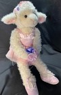 Vintage  Russ Berrie Sophie 17    Plush Ballerina Lamb Stuffed Animal W  Pink Tutu