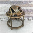 Antique Brass Armillary Sphere Astrolabe Maritime Nautical Collectible Globe