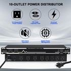 Tonaluxe Pro Audio Rack Mount Power Conditioner  10 Outlets  30a  Studio ht
