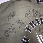 Wwe T Shirt Men   s Large Tribute To The Troops 2005 Green Autographed 15 Autos
