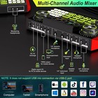 Tenlamp G9-p15 Audio Mixer Bundle With Microphone For Streaming   Karaoke